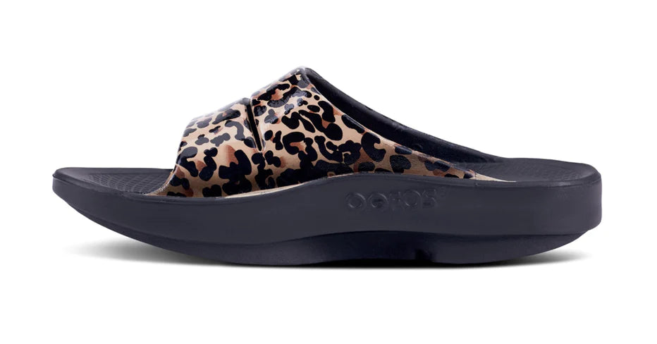 Oofos Ooahh Luxe Limited Leopard Ten Toe n Shoe Shop