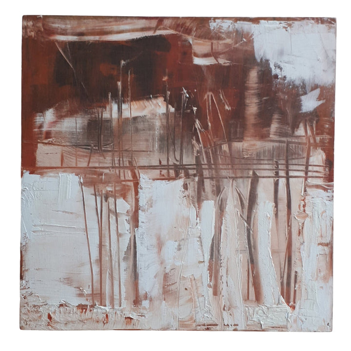 Original Oil on Panel - LAKE HOUSE